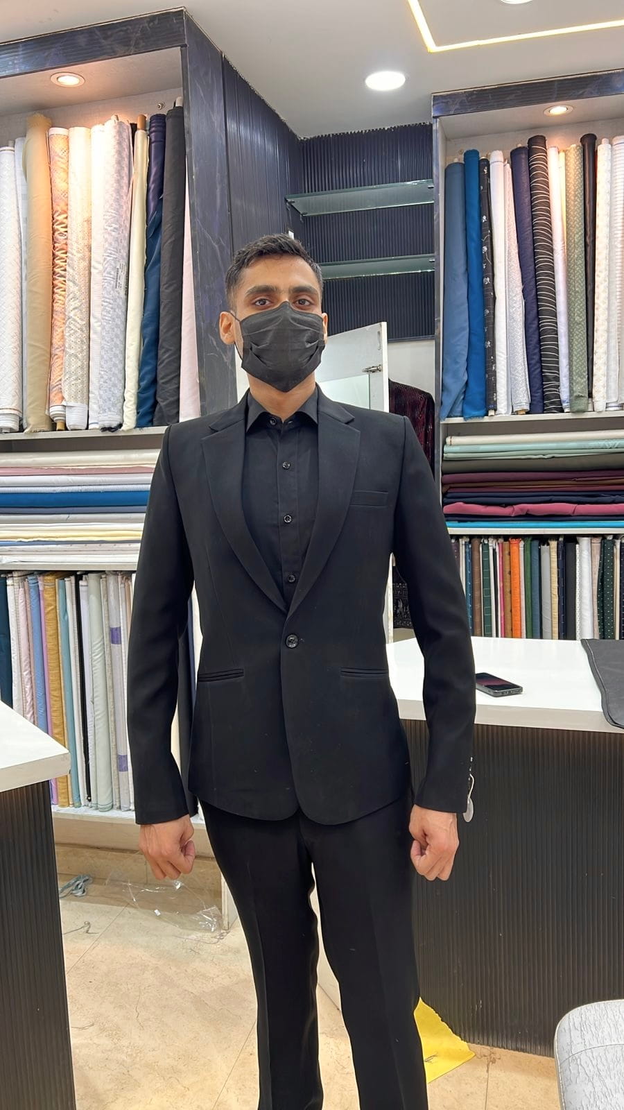 Expert tailor at work